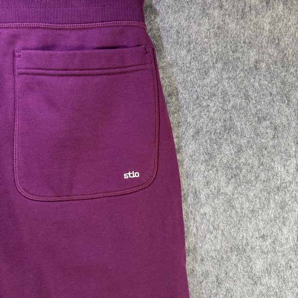 NEW Stio Jogger Whitebark French Terry Mens XL Deep Purple Cotton Sweatpants - Picture 9 of 10